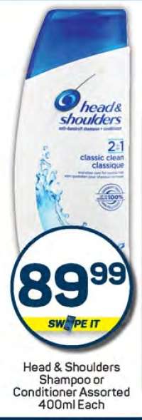 HEAD & SHOULDERS Shampoo or Conditioner