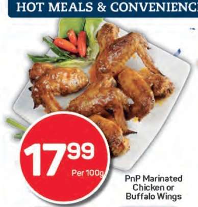 PnP Marinated Chicken or Buffalo Wings