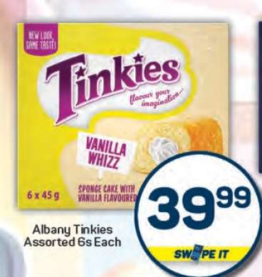 Albany Tinkies Assorted 6s Each