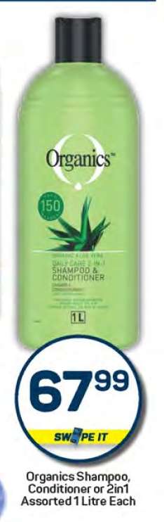 Organics Shampoo Conditioner or 2in1