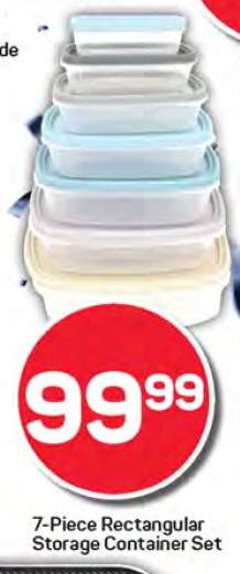 7-Piece Rectangular Storage Container Set