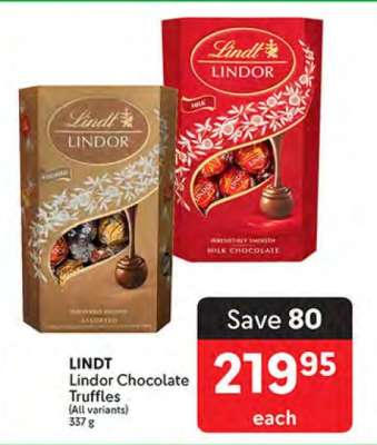 LINDT Lindor Chocolate Truffles