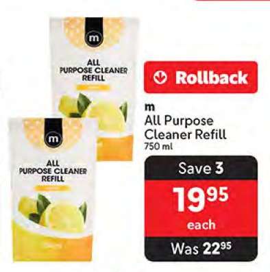 m All Purpose Cleaner Refill