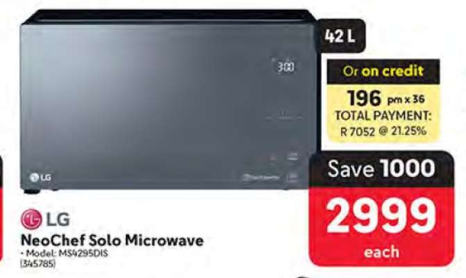 LG NeoChef Solo Microwave