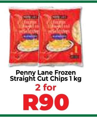Penny Lane Frozen Straight Cut Chips 1 kg