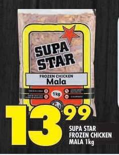 SUPA STAR FROZEN CHICKEN MALA 1kg