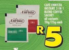 Café Enrista Instant 3 in 1 Blend Coffee Sachet
