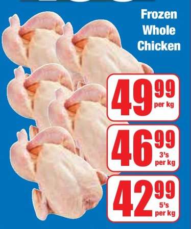 Frozen Whole Chicken