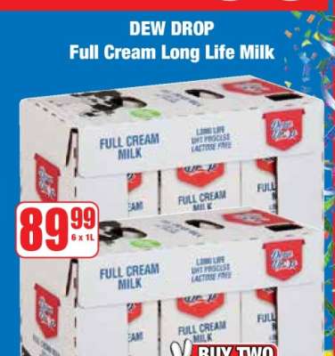 DEW DROP Full Cream Long Life Milk
