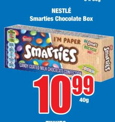 Nestlé Smarties Chocolate Box