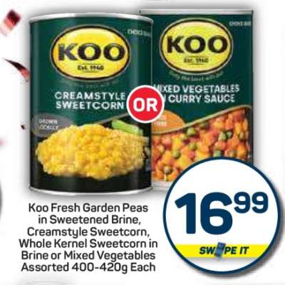 Koo Canned Vegetables