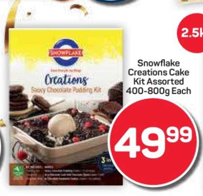 Snowflake Creations Cake Kit Assorted