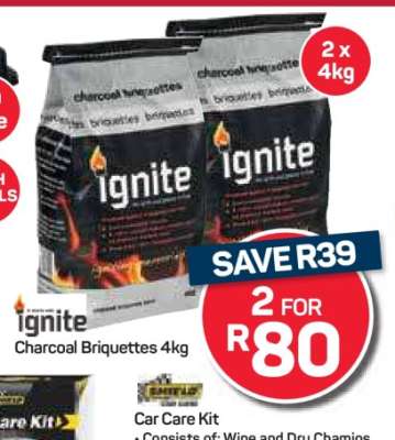 Ignite Charcoal Briquettes 4kg