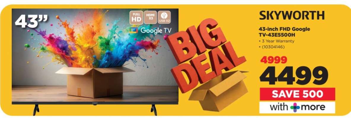Skyworth 43-Inch FHD Google TV