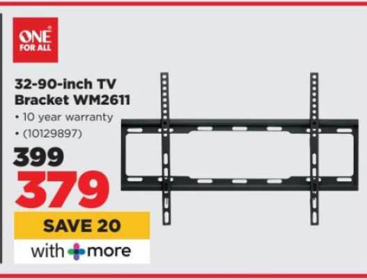 ONE FOR ALL 32-90-inch TV Bracket WM2611