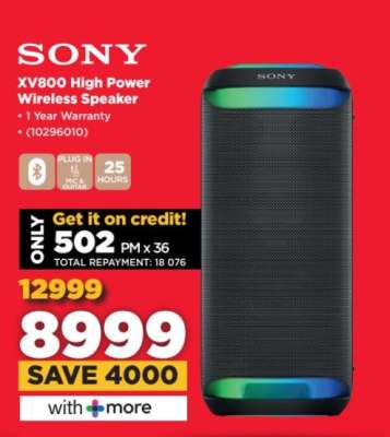 SONY XV800 High Power Wireless Speaker
