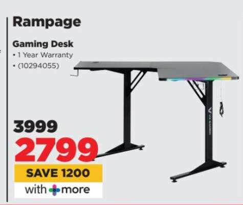 Rampage Gaming Desk