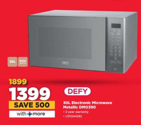 DEFY 30L Electronic Microwave Metallic DMO390