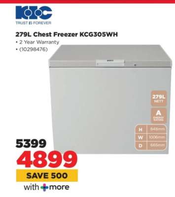 279L Chest Freezer KCG305WH