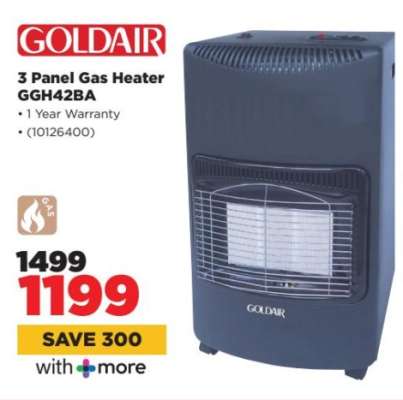Goldair 3 Panel Gas Heater GGH42BA