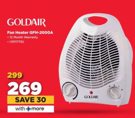 Goldair Fan Heater GFH-2000A