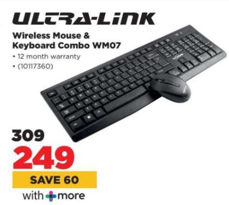 ULTRA-LINK Wireless Mouse & Keyboard Combo WM07