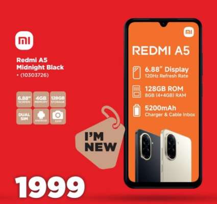 Redmi A5 Midnight Black