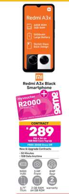 Redmi A3x Black Smartphone