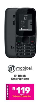 E1 Black Smartphone
