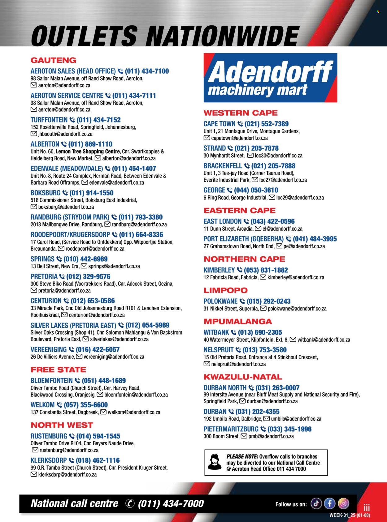 Adendorff Machinery Mart specials - 08.01.2025 - 08.31.2025. Page 3
