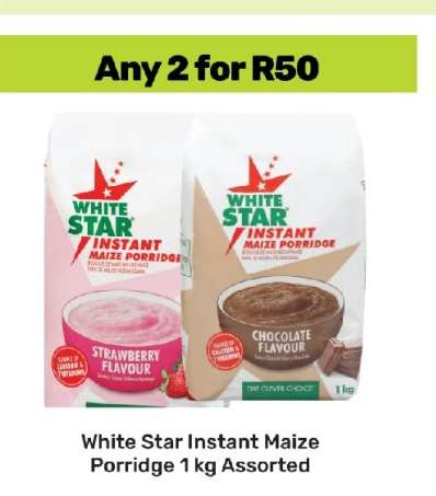 White Star Instant Maize Porridge 1 kg Assorted