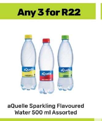 aQuelle Sparkling Flavoured Water 500 ml Assorted