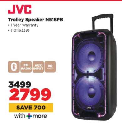 JVC Trolley Speaker N518PB