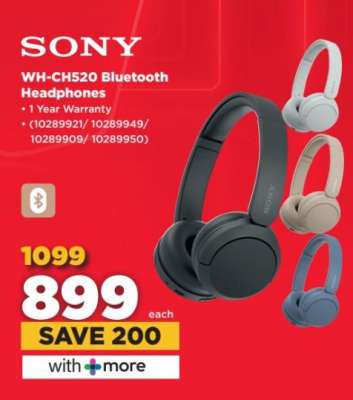 Sony WH-CH520 Bluetooth Headphones