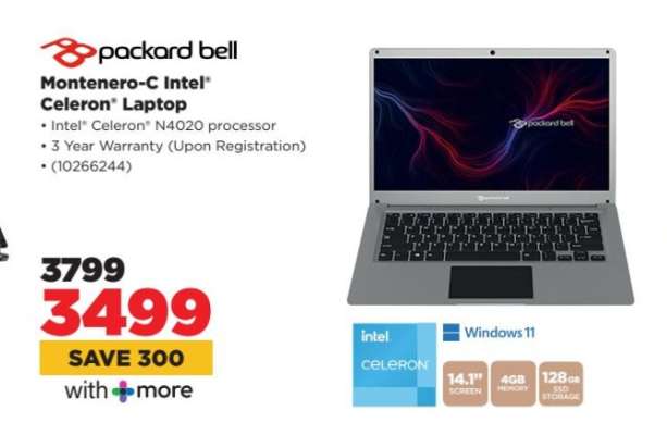 Packard Bell Montenero-C Intel Celeron Laptop