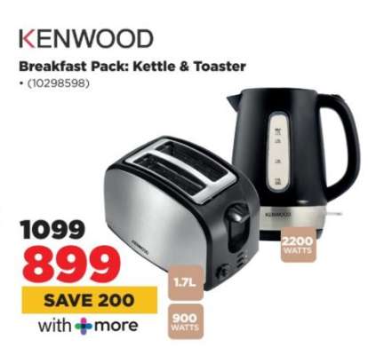 KENWOOD Breakfast Pack: Kettle & Toaster