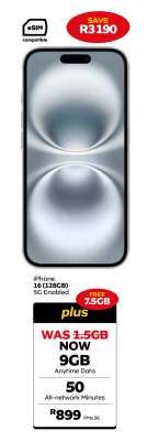 iPhone 16 (128GB)