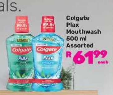 Colgate Plax Mouthwash 500 ml Assorted