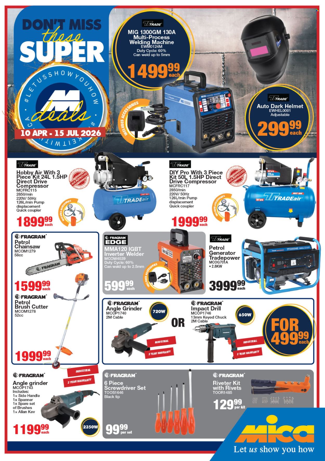 Mica specials - 04.10.2026 - 07.15.2026. Page 1