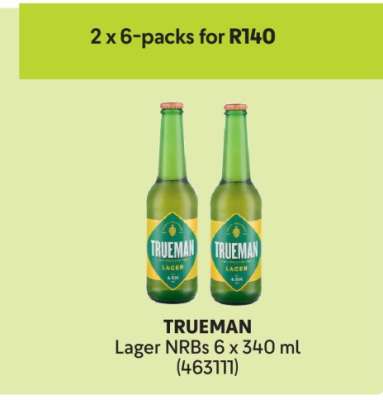 TRUEMAN Lager NRBs 6 x 340 ml