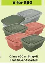 Otima 600 ml Snap-It Food Saver Assorted