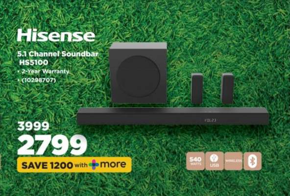 Hisense 5.1 Channel Soundbar HS5100