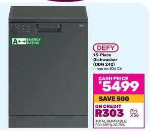 Defy 13 Place Dishwasher DDW 242