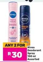 Nivea Deodorant Spray 150 ml Assorted