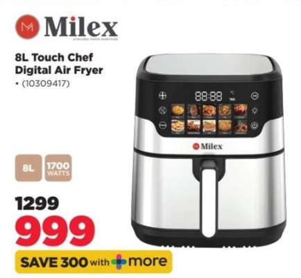 Milex 8L Touch Chef Digital Air Fryer