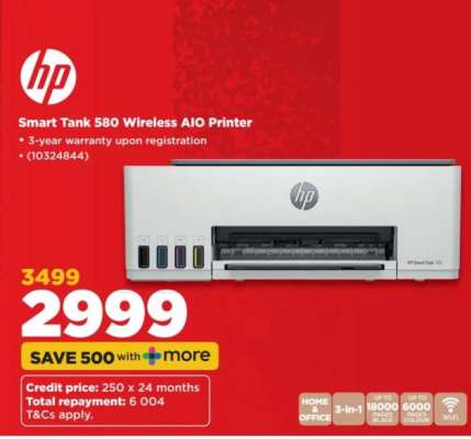 HP Smart Tank 580 Wireless AIO Printer
