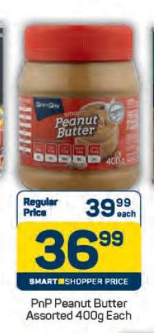 PnP Peanut Butter Assorted 400g Each