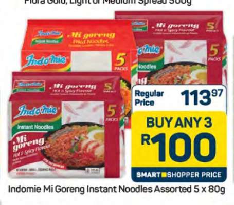 Indomie Mi Goreng Instant Noodles Assorted 5 x 80g