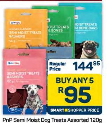 PnP Semi-Moist Dog Treats Assorted 120g