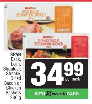 SPAR Bacon or Chicken Rashers